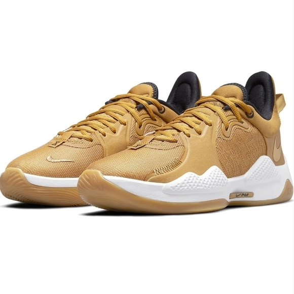 Nike Other - Nike Men's PG 5 Wheat Metallic Gold-Grain 9.5